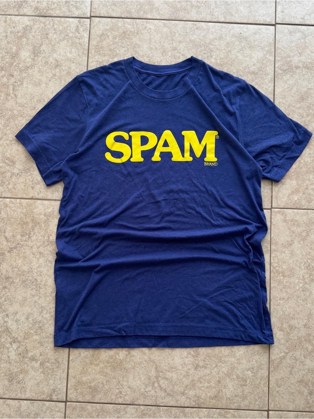 ed Navy Short-Sleeve Tee with Yellow Logo